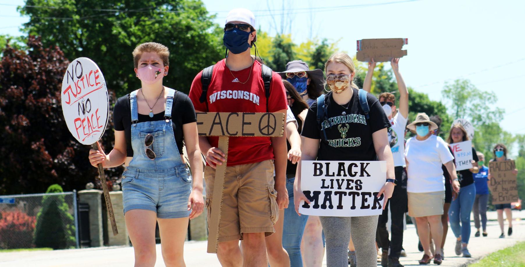 Marching for justice, peace